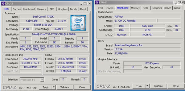 Intel i7-7700K暴超7GHz频率:多项基准测试并未出现死机问题”