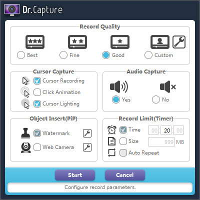 Dr.Capture(简单屏幕录像软件)