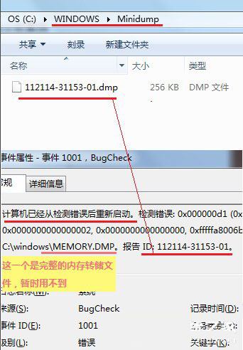 Win7对minidump文件分析详解”