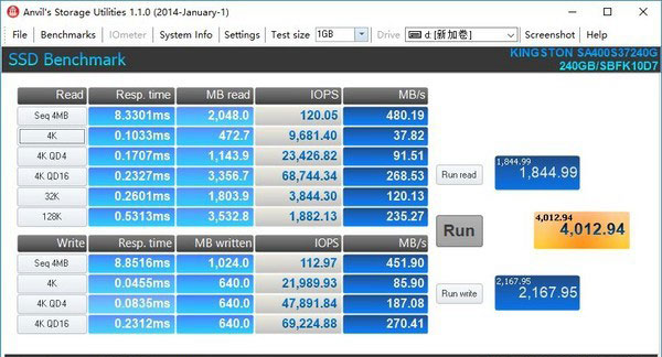 金士顿A400 240GB怎么样 金士顿A400 SSD评测