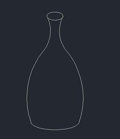 cad怎么绘制一个简单的花瓶平面图?