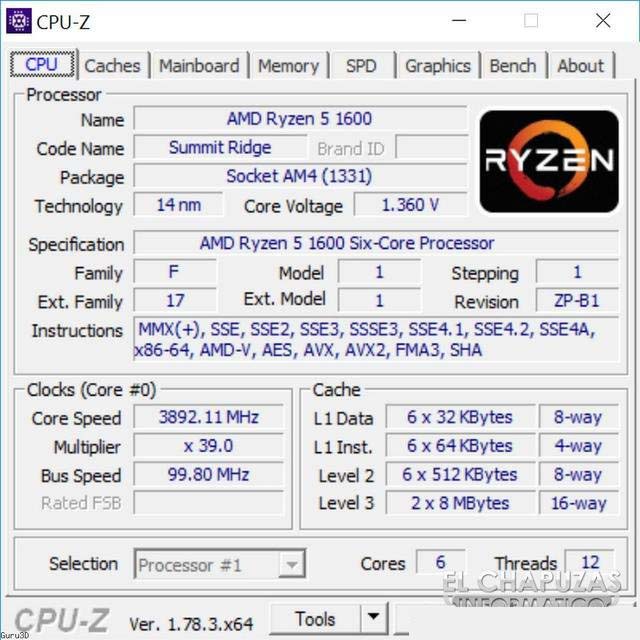 AMD锐龙R5-1600处理器性能测试成绩，多核秒i7