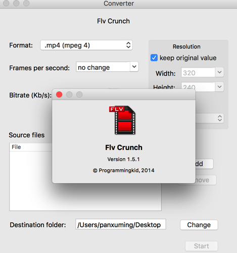 Flv Crunch for Mac