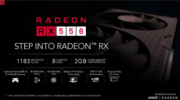 它的性能合格吗?Radeon RX 550显卡性能测试”