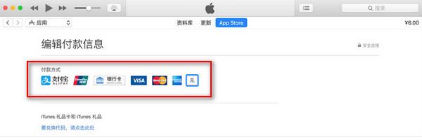 Apple ID付款方式没有