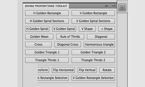 ps黄金分割插件(Divine Proportions Toolkit)