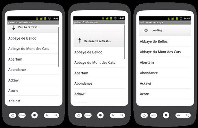 xmlplus组件设计系列之下拉刷新（PullRefresh)（6）
