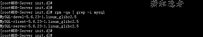 Linux下卸载MySQL数据库”