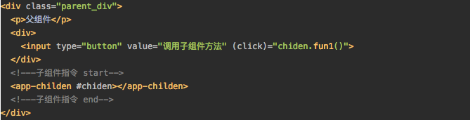 Angular 2父子组件数据传递之局部变量获取子组件