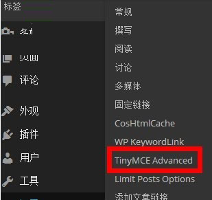 tinymce advanced(wordpress编辑器插件)