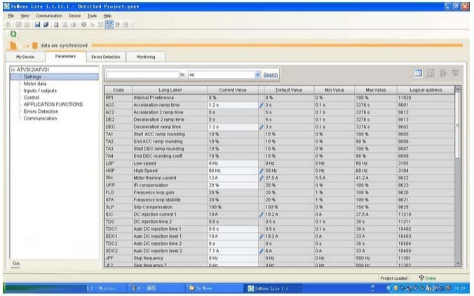 施耐德变频器调试软件(SoMove)