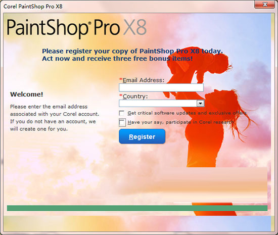 PaintShop X8下载 Corel PaintShop Pro X8 专业相片编辑软件 特别版