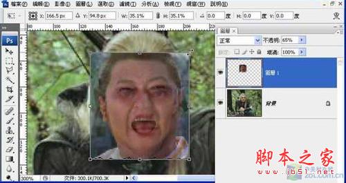 Photoshop移花接木教程 恶搞人面合成 