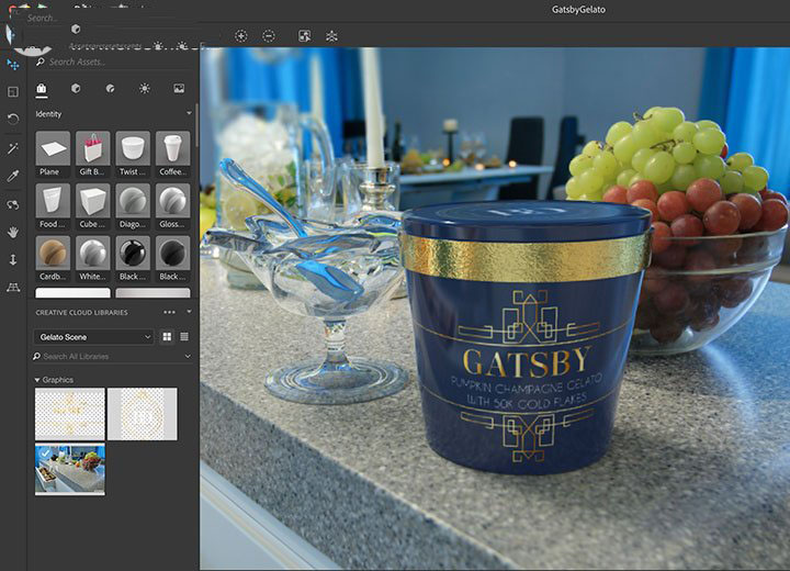 Dimension CC中文版下载 Adobe Dimension cc 2018 for Mac(3D图像制作软件) v1.0 苹果特别版