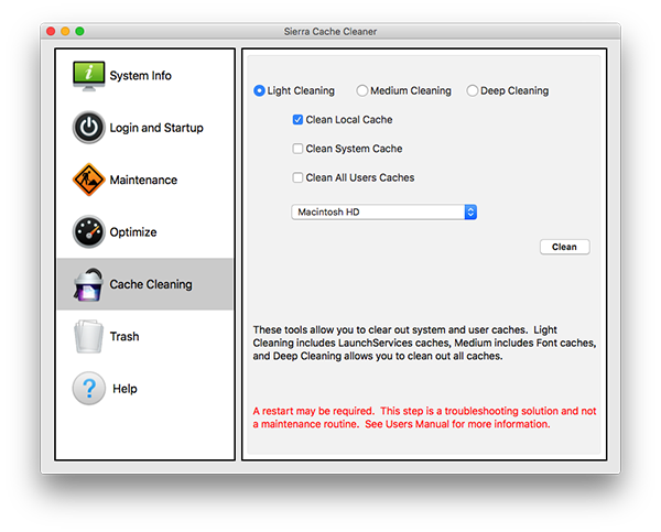 Sierra Cache Cleaner for Mac(系统清理软件) V11.1.1 苹果电脑版