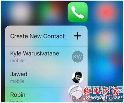 3d touch怎么添加电话联系人 3d touch添加联系人至快捷菜单方法