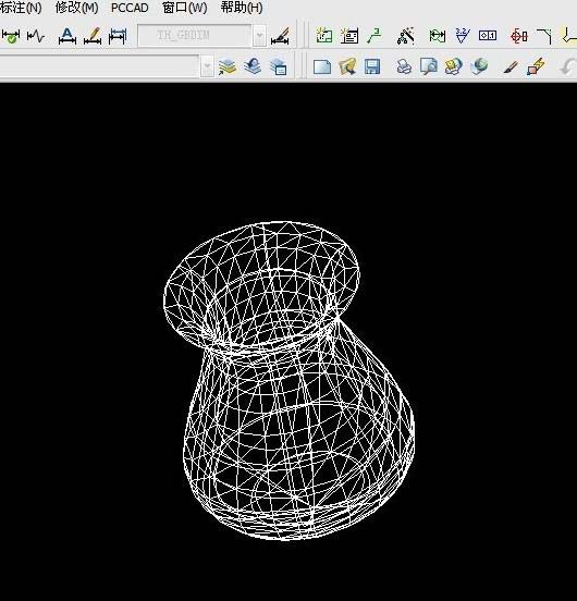 CAD怎么画一个简单的线条组成的花瓶图案?