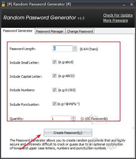 IObit Random Password Generator