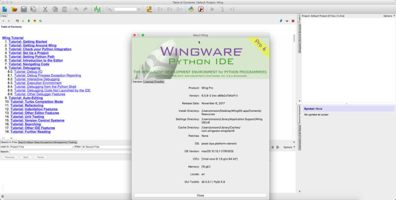 WingIDE破解版下载 Wing IDE for Mac(Python开发工具) V6.0.8-2 苹果电脑版 (附破解补丁+破解教程)