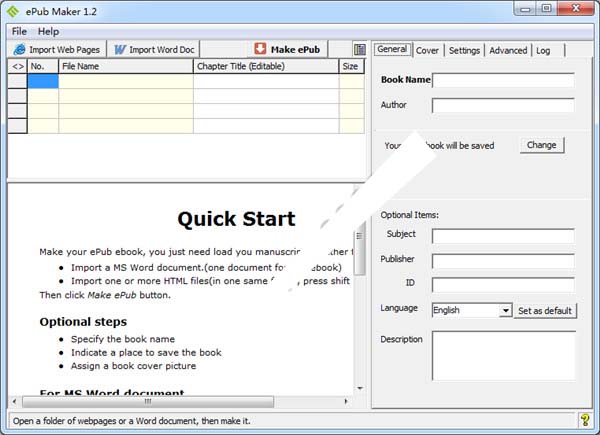epub电子书制作软件(ePubMaker) v1.2 英文特别版(附注册文件+安装教程)