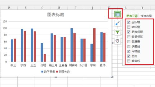 wps根据表格内容设置图表元素及样式教程