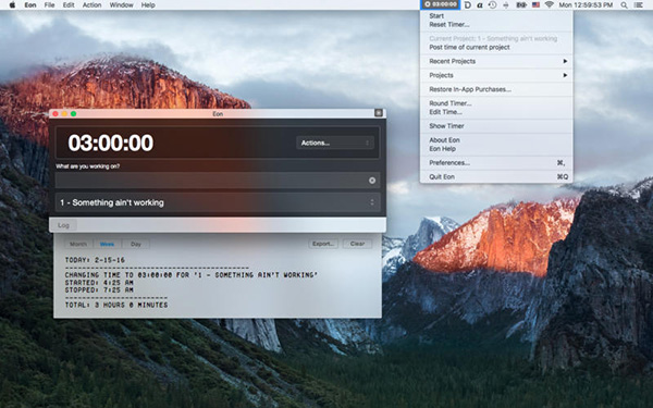 Eon for Mac(时间跟踪统计工具) V2.6.9 苹果电脑版