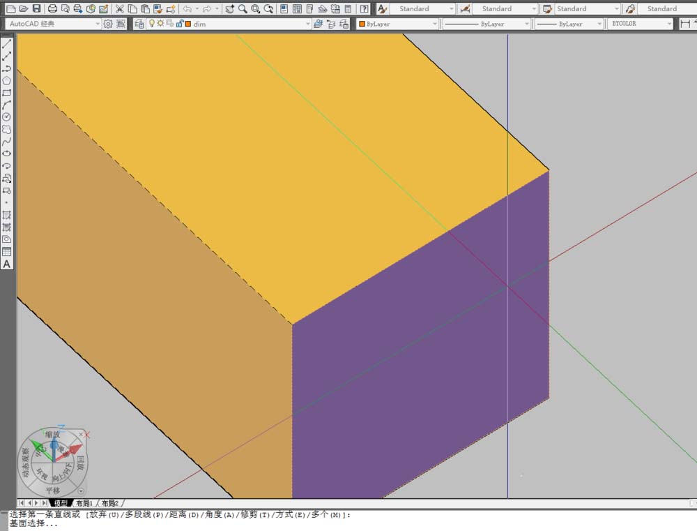 CAD怎么倒直角? CAD立方体倒直角的教程