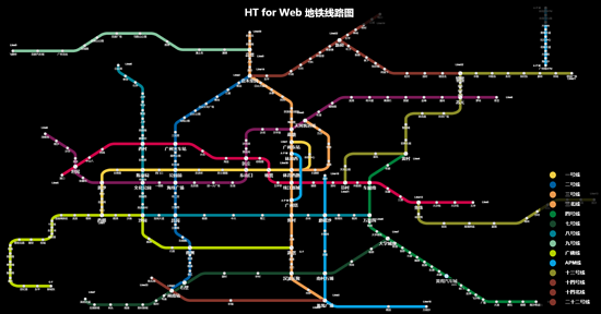 基于 HTML5 Canvas实现 的交互式地铁线路图