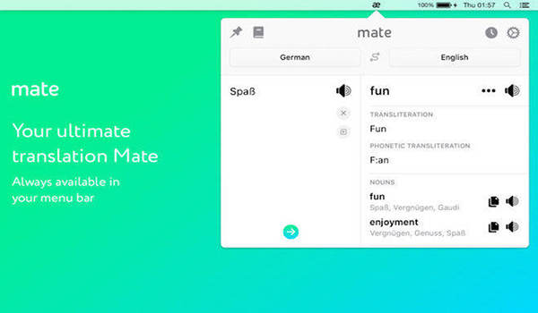 Mate Translate for Mac(多国语言即时翻译工具) V8.1.3 苹果电脑版