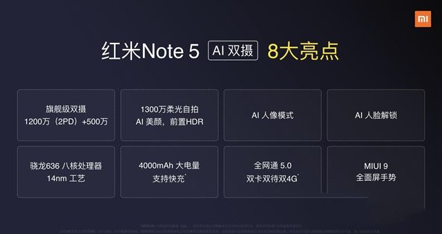 紅米note5配置參數價格及真機圖賞