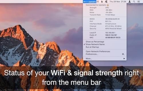 Wifi Status Mac版