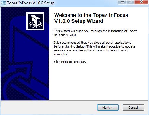 Topaz InFocus汉化版 1.0 注册版 64位