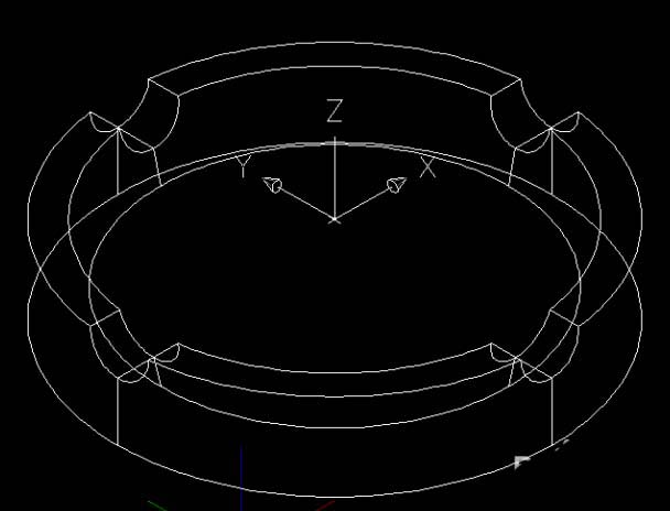 CAD怎么绘制立体烟灰缸的线条图?