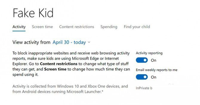 Windows10中查看儿童帐户近期活动的方法介绍”