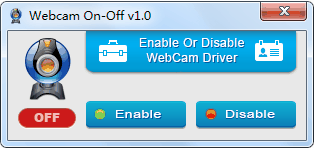 WebCam On Off