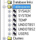 Oracle数据库自带表空间的详细说明”