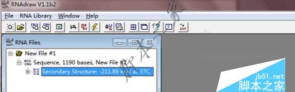 RNAdraw下载 RNAdraw(RNA二级结构分析软件) v1.1b2 绿色汉化版