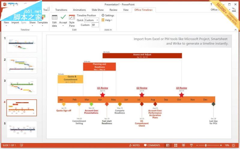 Office Timeline 2018下载 PPT时间轴制作插件 Office Timeline 2018 特别版 3.61.01.00 免秘钥