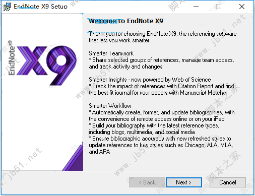 EndNote X9下载 EndNote X9.1 v19.3.0.13572 中文汉化版(附安装教程)