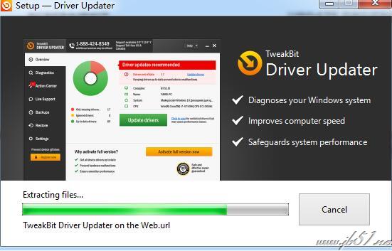 TweakBit Driver Updater下载 TweakBit Driver Updater(驱动更新工具) V2.0.0.40 多语言安装版