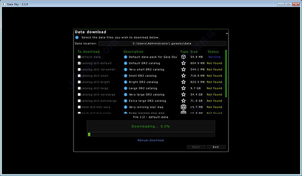 Gaia Sky 2下载 Gaia Sky 2(宇宙星图) v2.1.0 官方安装版 32位