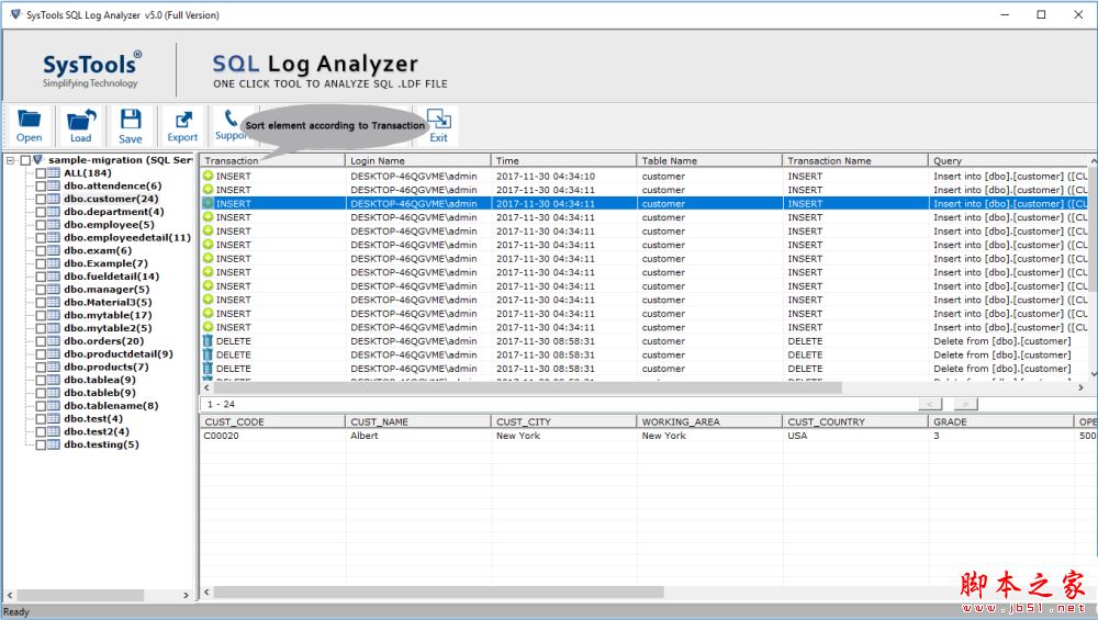 SysTools SQL Log Analyzer破解版