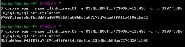 Docker创建运行多个mysql容器的方法示例”