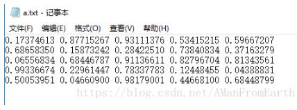 python numpy读取、保存txt