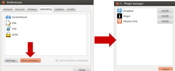 Linux一个增强的截图及分享工具:ScreenCloud”