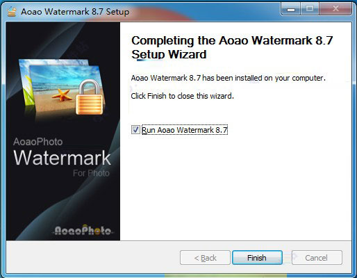 Watermark下载 AoaoPhoto Watermark(图片水印制作添加工具) v8.7 特别版(附破解步骤+注册码)