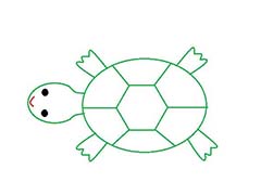 画图工具怎么画简笔画的乌龟?