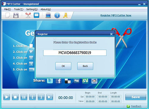 MP3 Cutter破解版下载 MP3 Cutter(MP3剪切工具) v4.4 特别版(附补丁+破解教程)