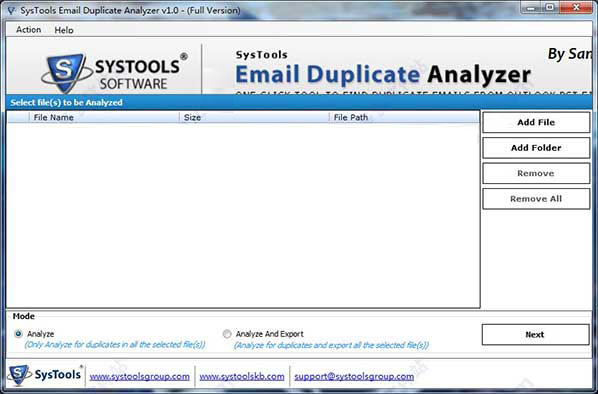 SysTools Email Duplicate Analyzer破解版