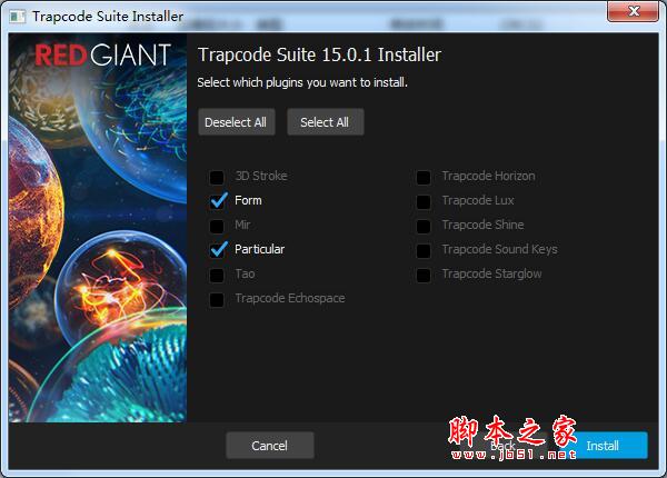 Trapcode17汉化补丁下载 AE红巨星粒子插件集合Red Giant Trapcode Suite 17.2 64位汉化版(含注册码+教程)